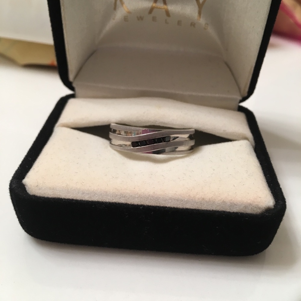 Men’s wedding band from Kay’s Jewelers.